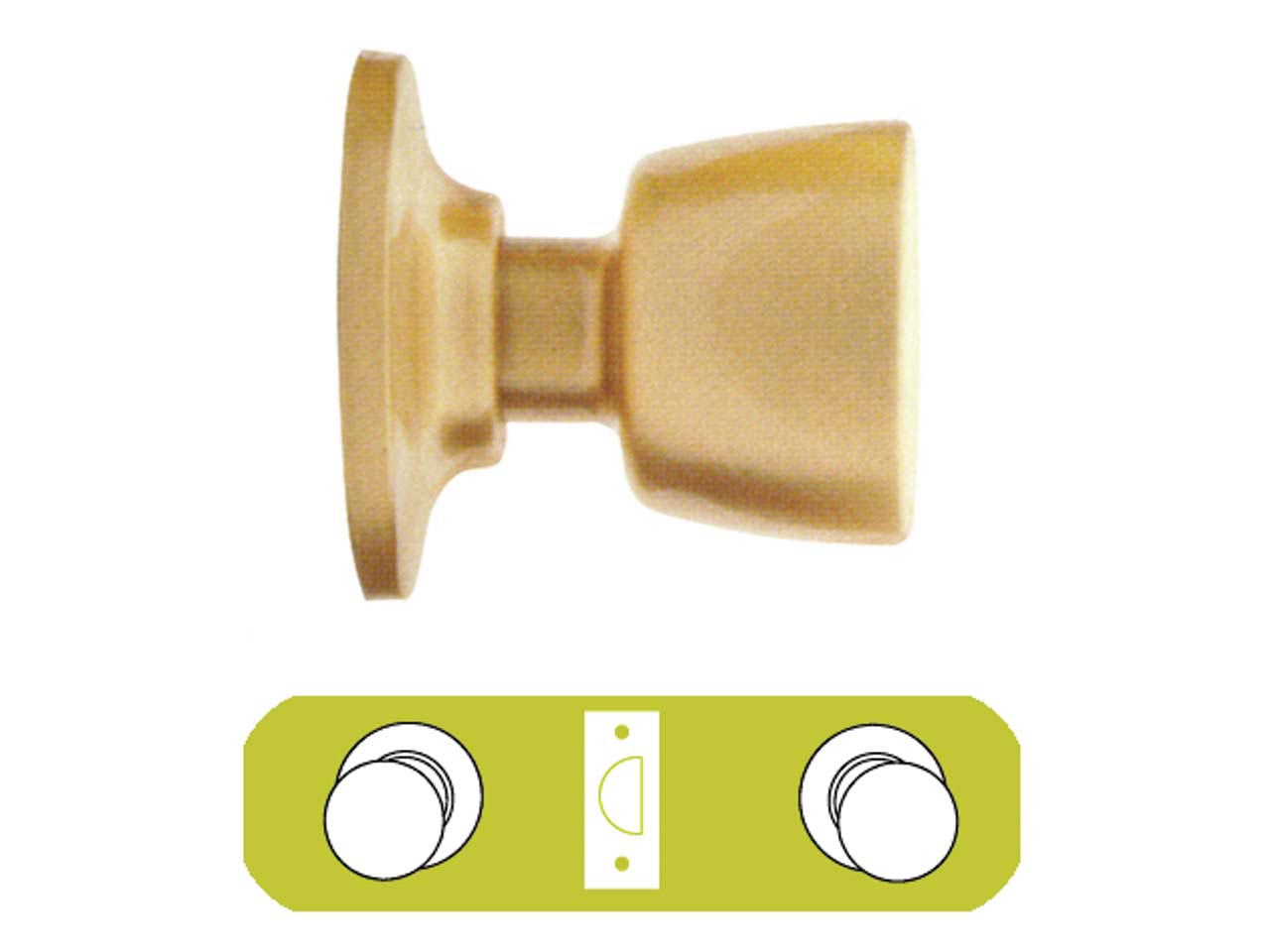 CERRADURA POMO PASO TESA 3505 70