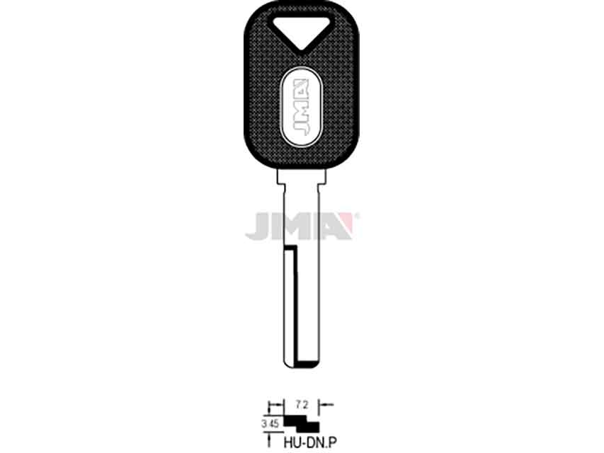 LLAVES ESPECIAL HU-DNP PLASTICO  COCHE