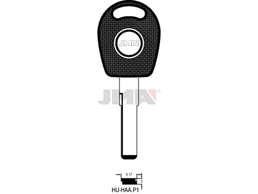 LLAVES ESPECIAL HU-HAAP1 PLASTIC COCHE