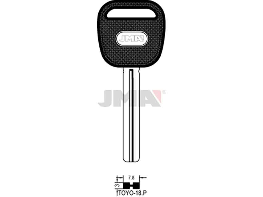 LLAVES ESPECIAL TOYO-18P PLASTICO COCH