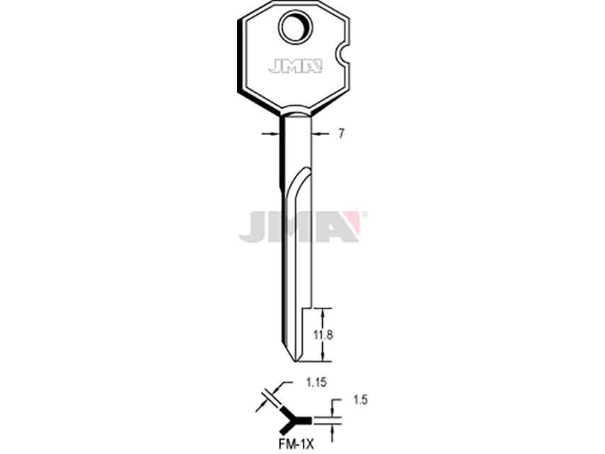 LLAVES CRUCIFORMES FM-1X
