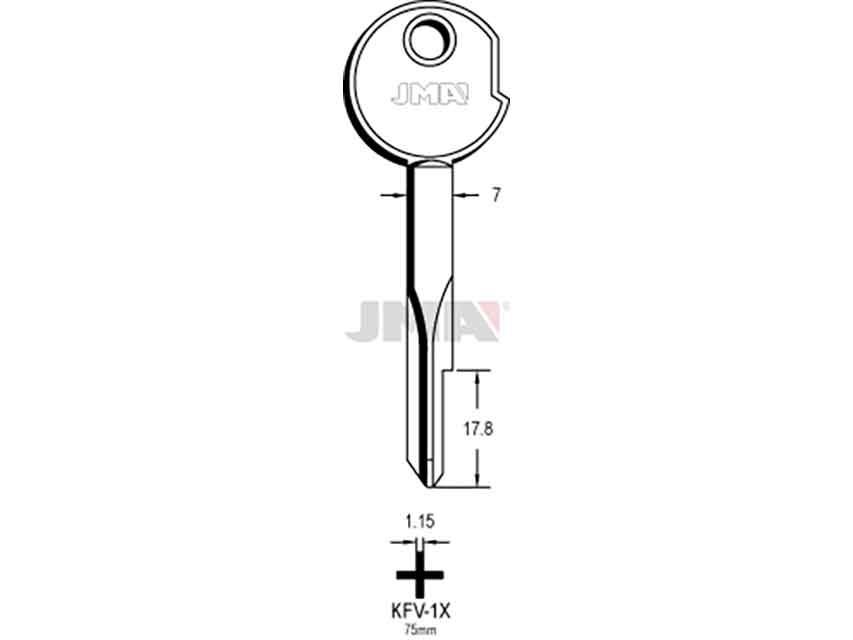 LLAVES CRUCIFORMES KFV-1X