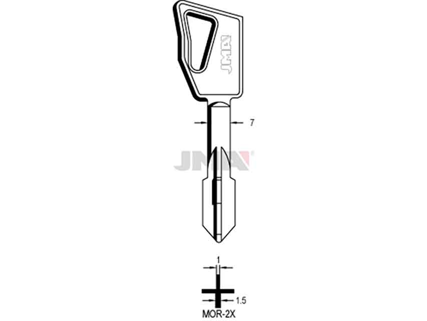 LLAVES CRUCIFORMES MOR-2X