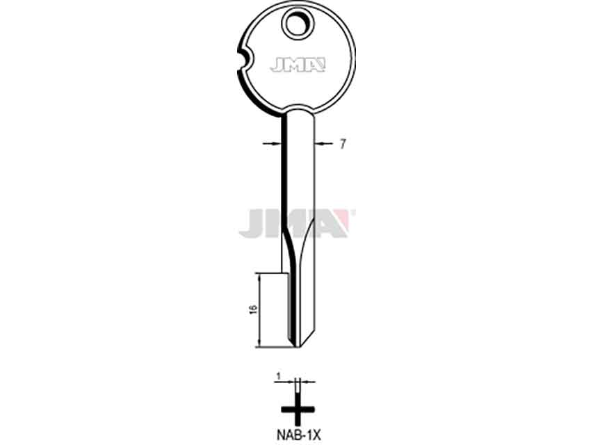 LLAVES CRUCIFORMES NAB-1X