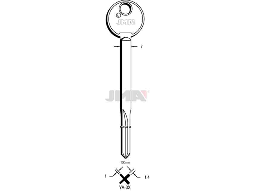 LLAVES CRUCIFORMES YA-3X
