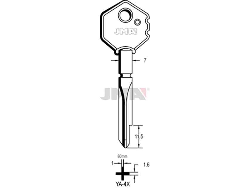 LLAVES CRUCIFORMES YA-4X