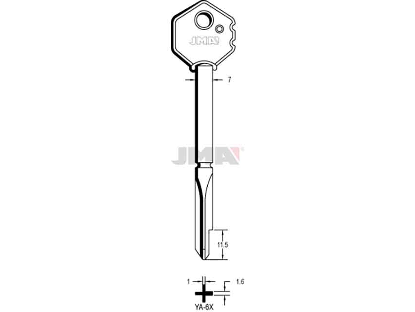 LLAVES CRUCIFORMES YA-6X