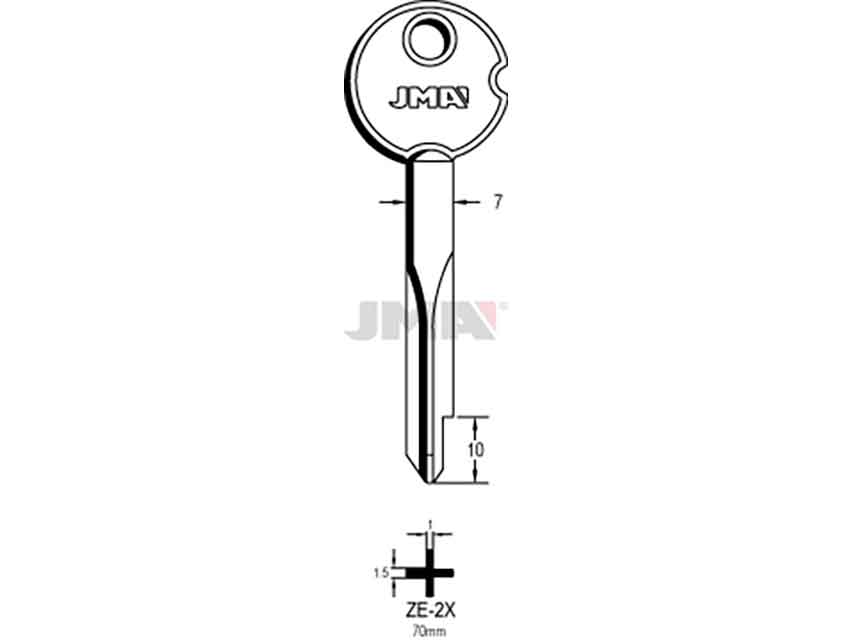 LLAVES CRUCIFORMES ZE-2X