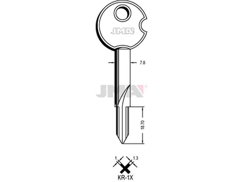 LLAVES CRUCIFORMES KR-1X