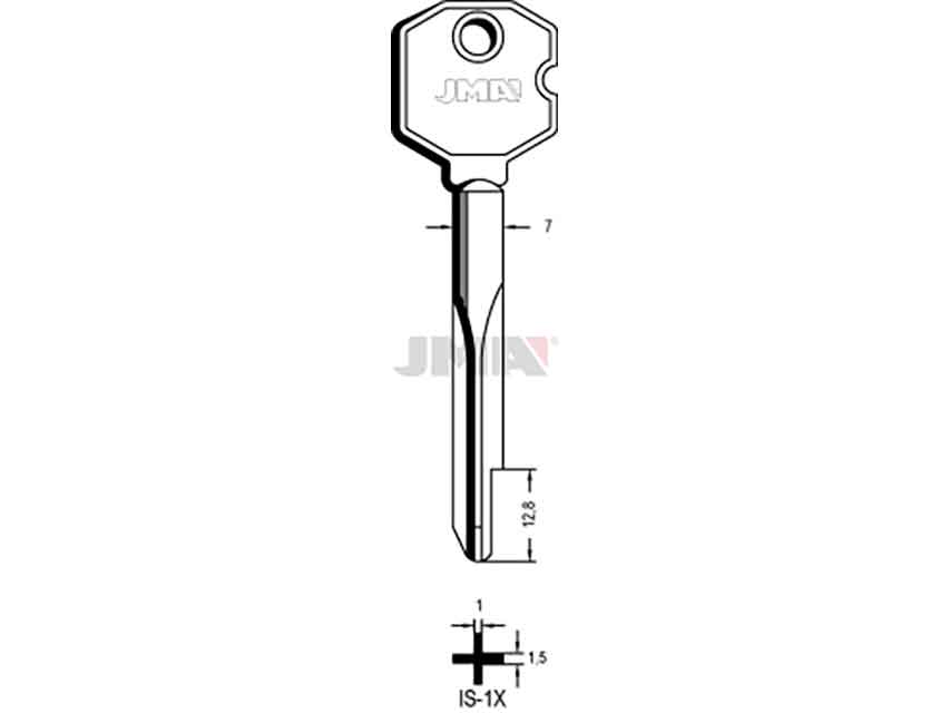 LLAVES CRUCIFORMES IS-1X