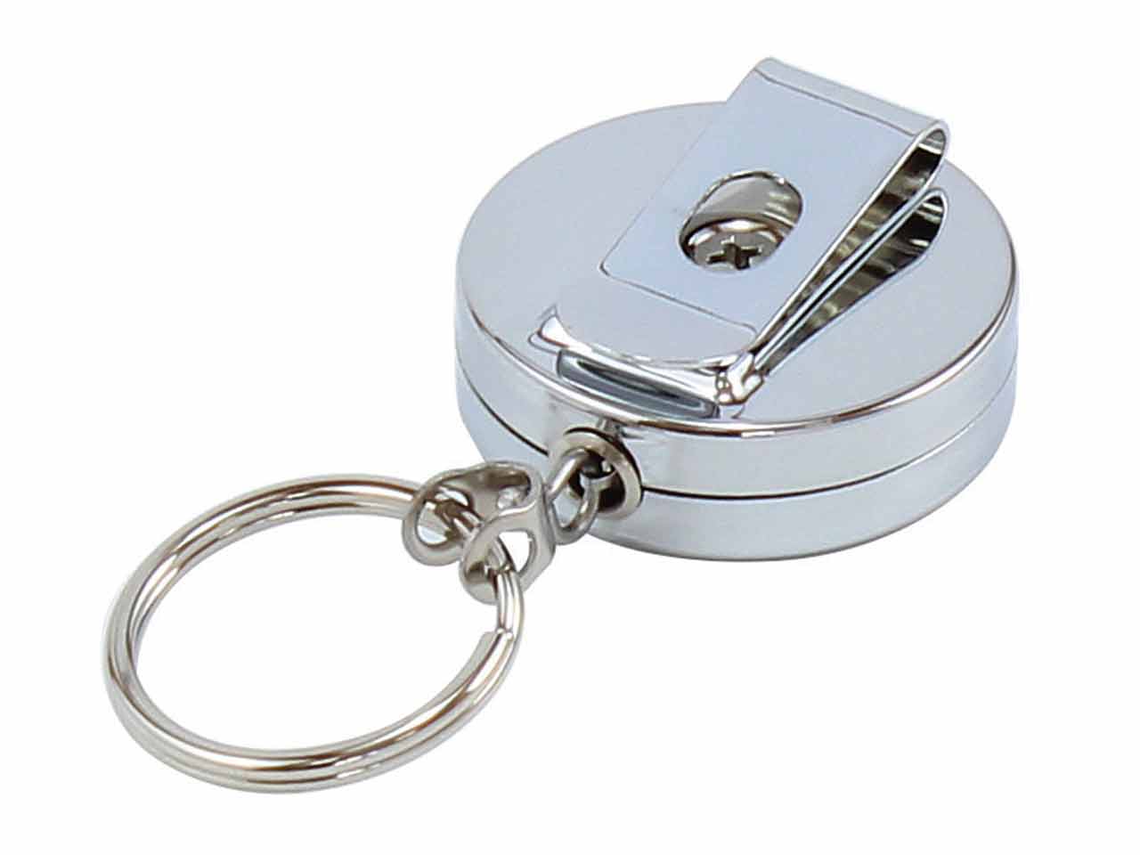 LLAVERO EXTENSIBLE CIRCULAR CROMADO