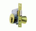 CERRADURA EMBUTIR MCM LATONADO CON POMO 1561