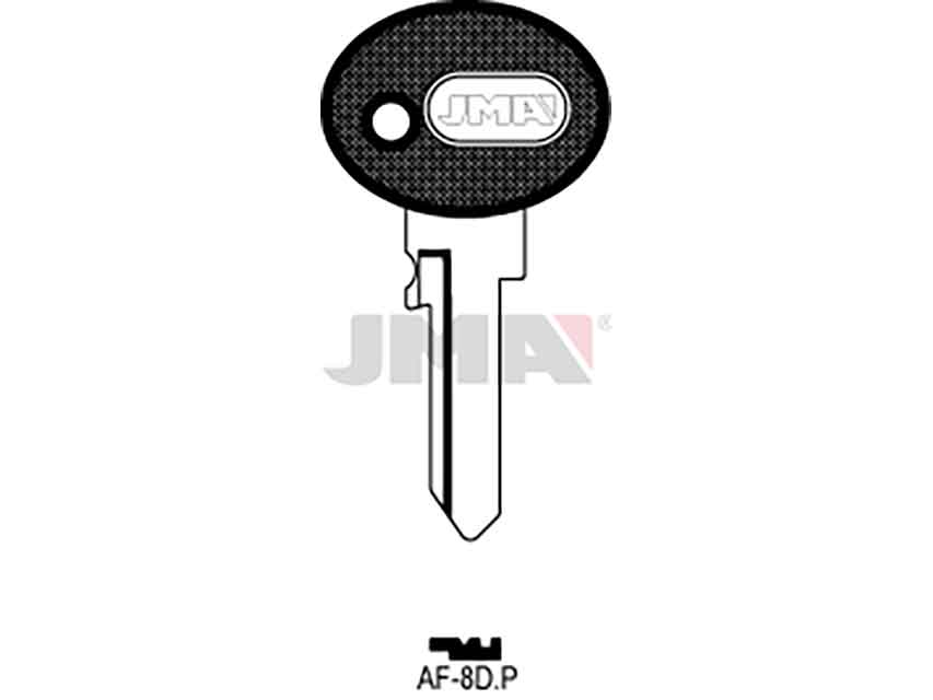 LLAVES C/PLAST. AF-8DP     NEGRA
