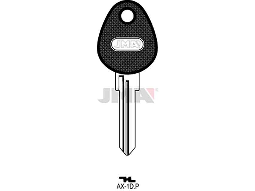 LLAVES C/PLAST. AX-1DP     NEGRA