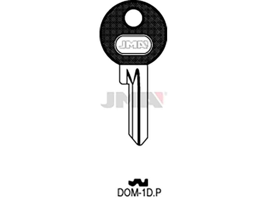 LLAVES C/PLAST. DOM-1DP    NEGRA