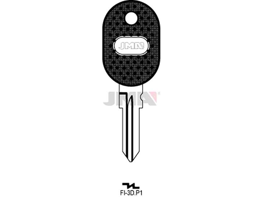 LLAVES C/PLAST. FI-3DP1    NEGRA