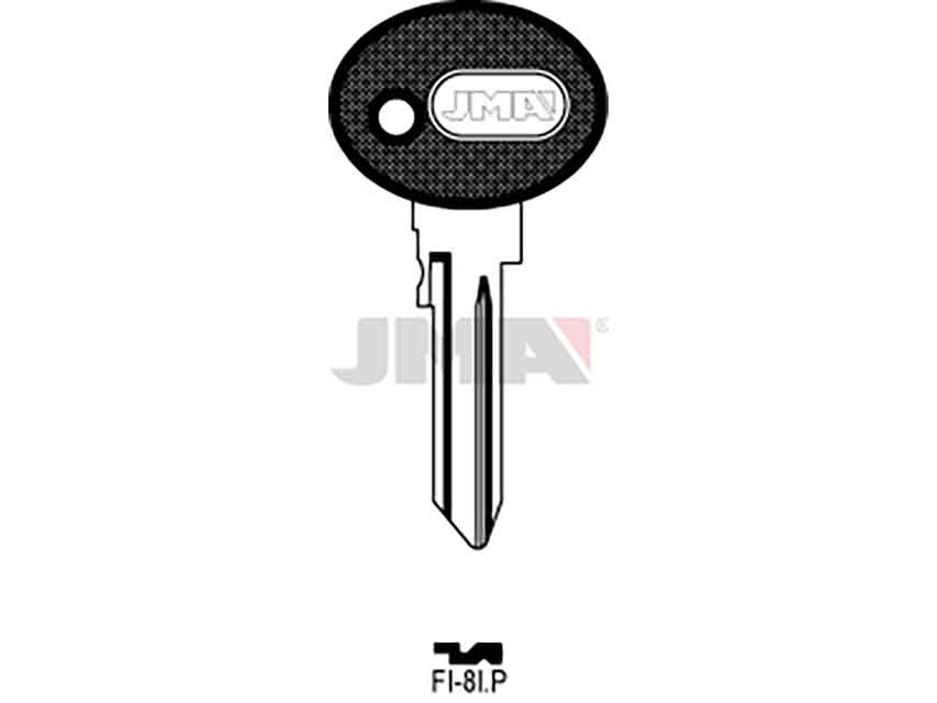 LLAVES C/PLAST. FI-8IP     NEGRA