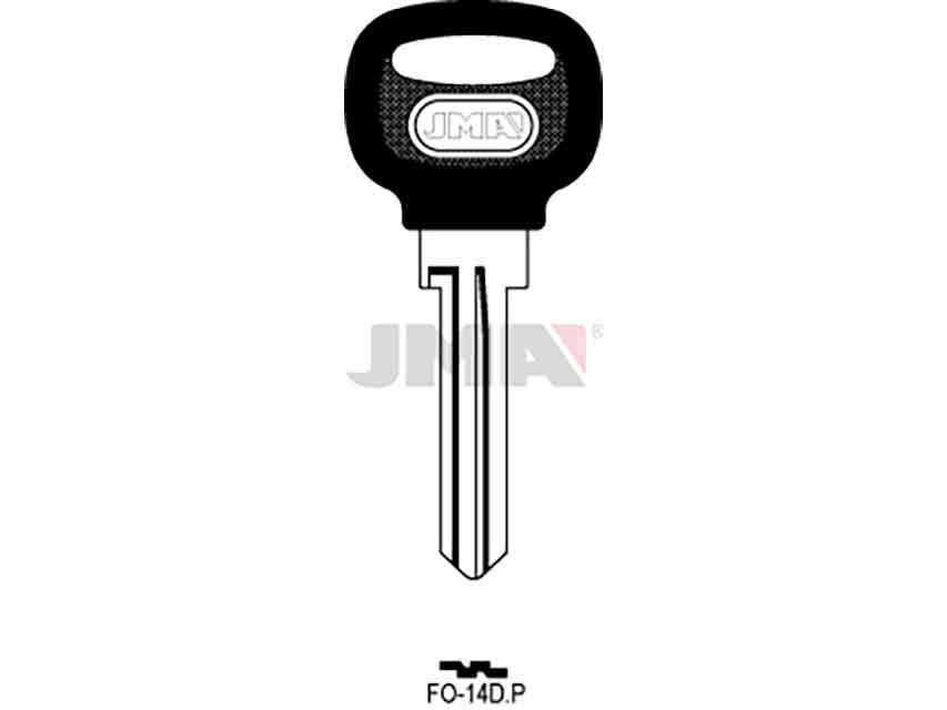 LLAVES C/PLAST. FO-14DP    NEGRA