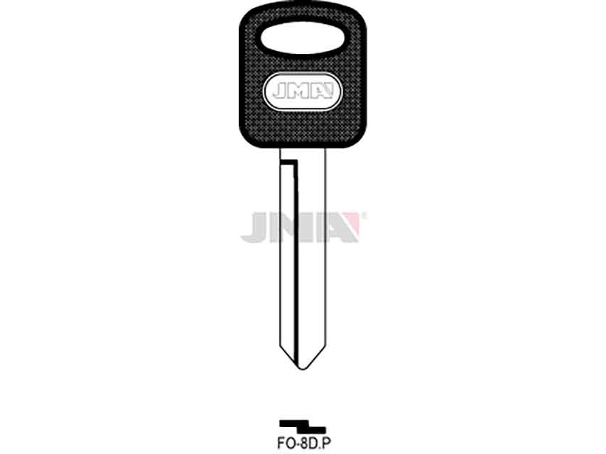 LLAVES C/PLAST. FO-8DP     NEGRA