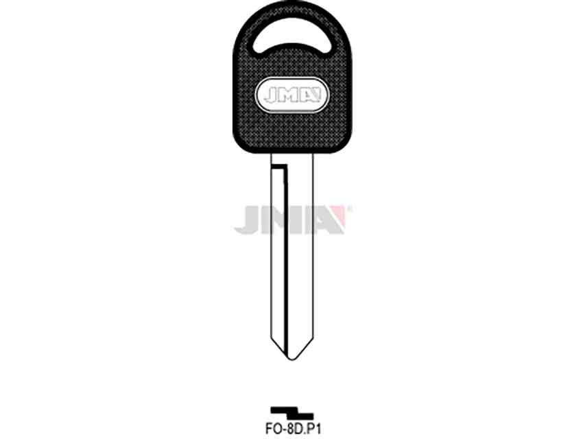 LLAVES C/PLAST. FO-8DP1    NEGRA