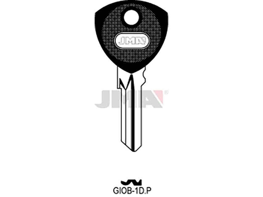 LLAVES C/PLAST. GIOB-1DP   NEGRA