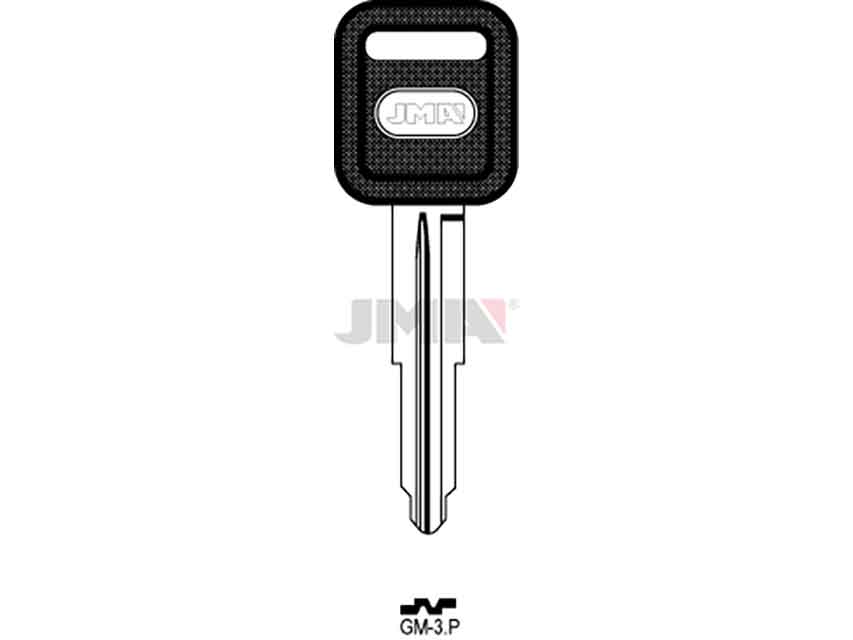LLAVES C/PLAST. GM-3P      NEGRA