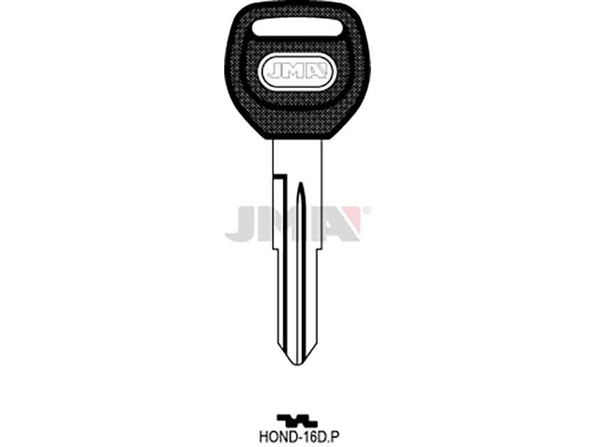LLAVES C/PLAST. HOND-16DP  NEGRA