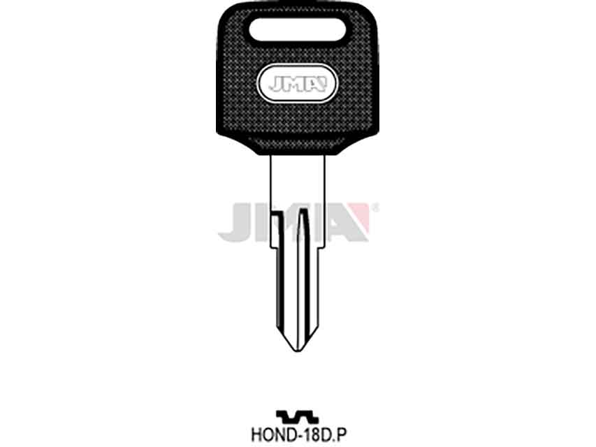 LLAVES C/PLAST. HOND-18DP  NEGRA