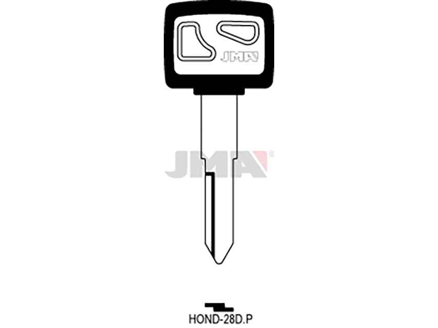 LLAVES C/PLAST. HOND-28DP  NEGRA