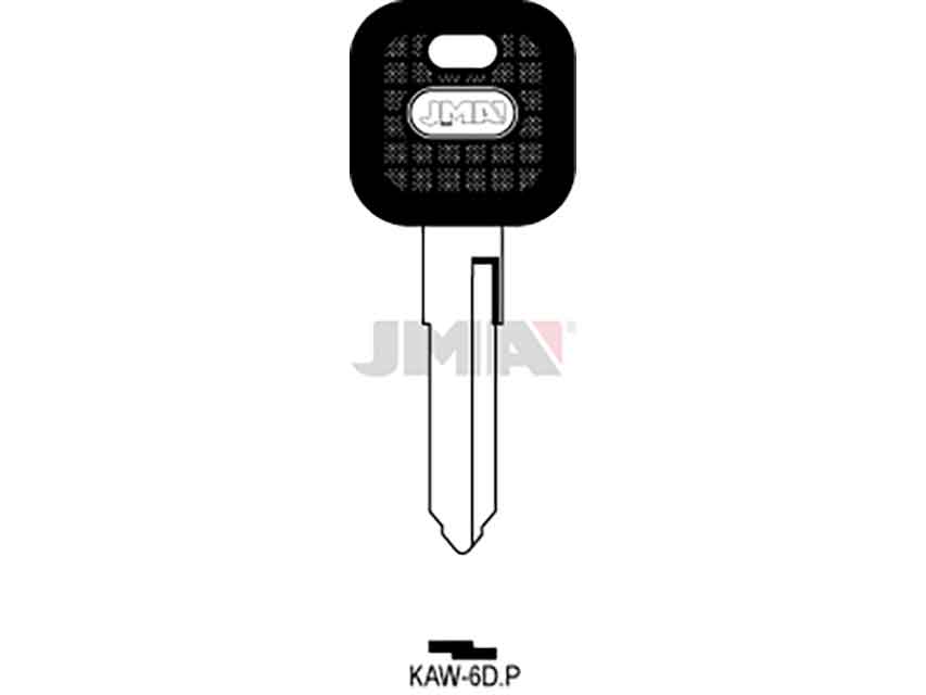 LLAVES C/PLAST. KAW-6DP    NEGRA