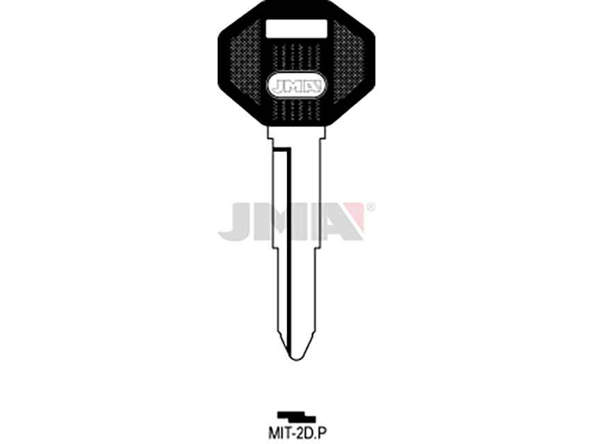 LLAVES C/PLAST. MIT-2DP    NEGRA