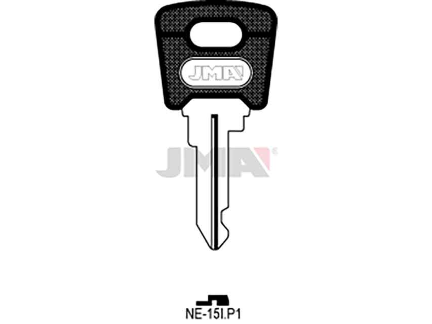 LLAVES C/PLAST. NE-15IP1   NEGRA