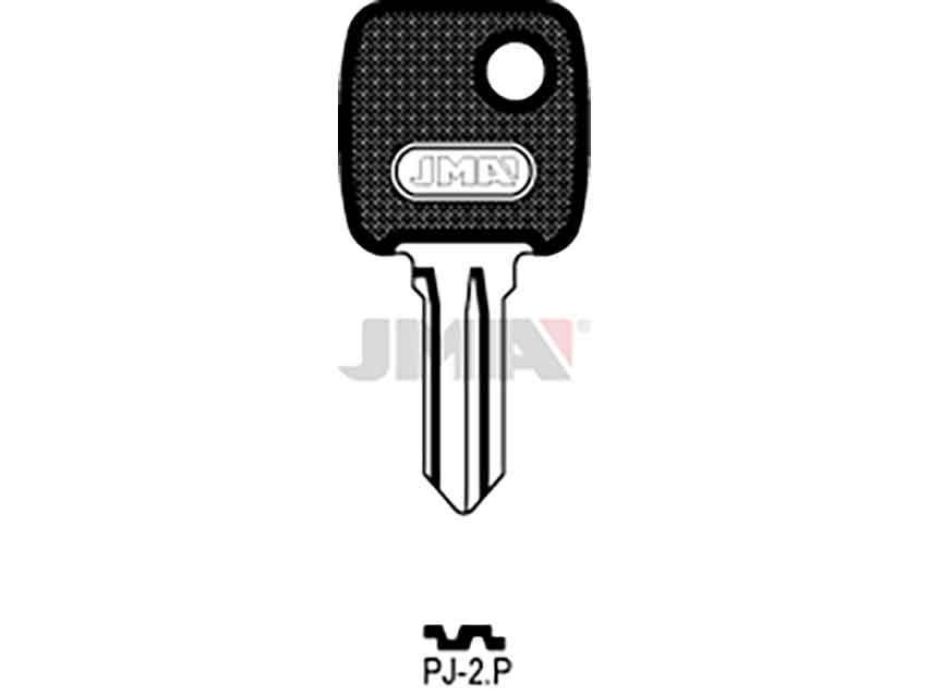 LLAVES C/PLAST. PJ-2P      NEGRA
