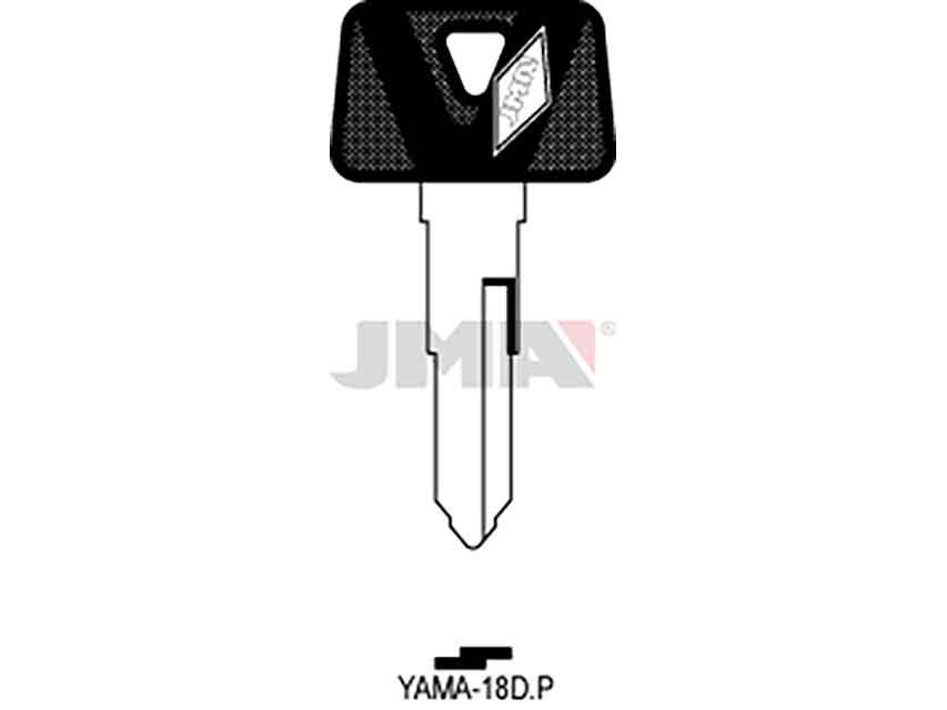 LLAVES C/PLAST. YAMA-18DP  NEGRA