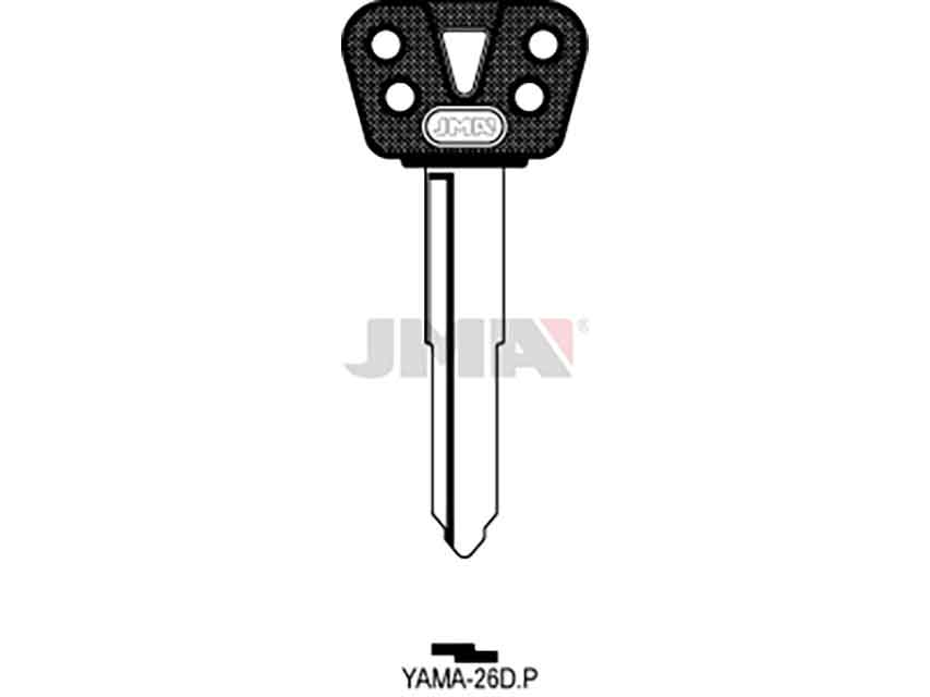 LLAVES C/PLAST. YAMA-26DP  NEGRA