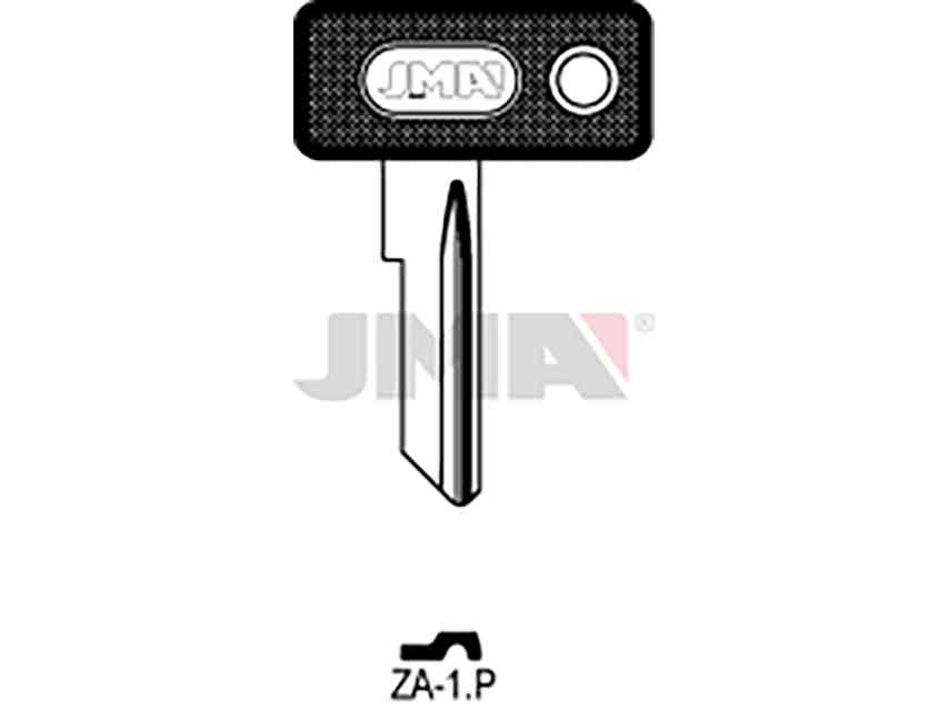 LLAVES C/PLAST. ZA-1P      NEGRA