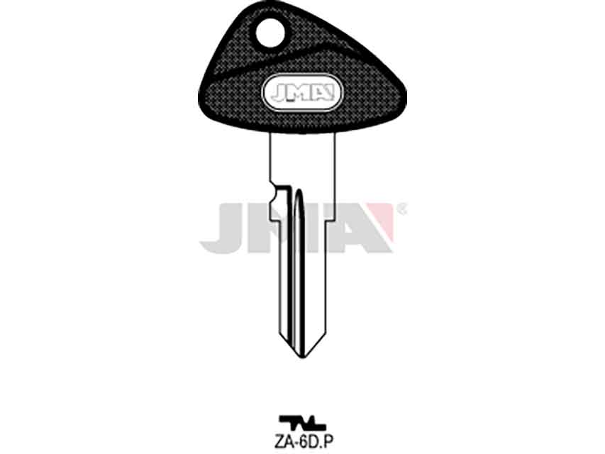 LLAVES C/PLAST. ZA-6DP     NEGRA