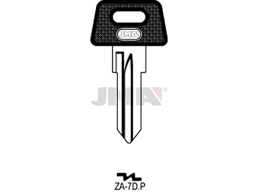 LLAVES C/PLAST. ZA-7DP     NEGRA