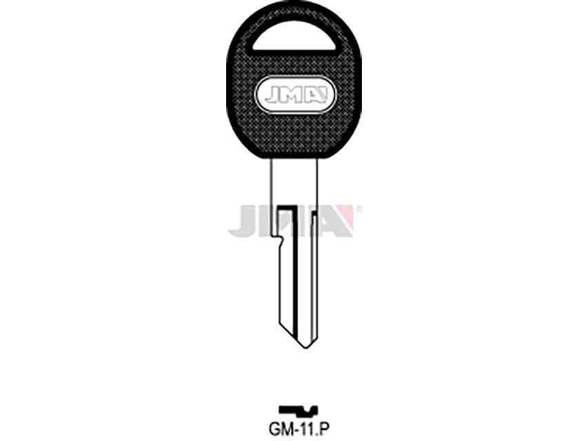 LLAVES C/PLAST. GM-11P     NEGRA