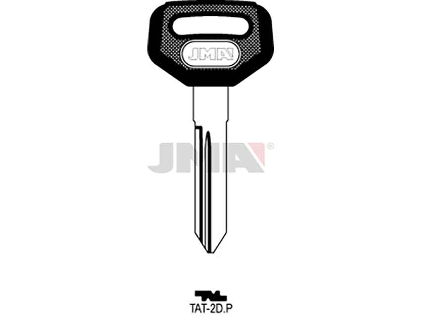 LLAVES C/PLAST. TAT-2DP  NEGRA