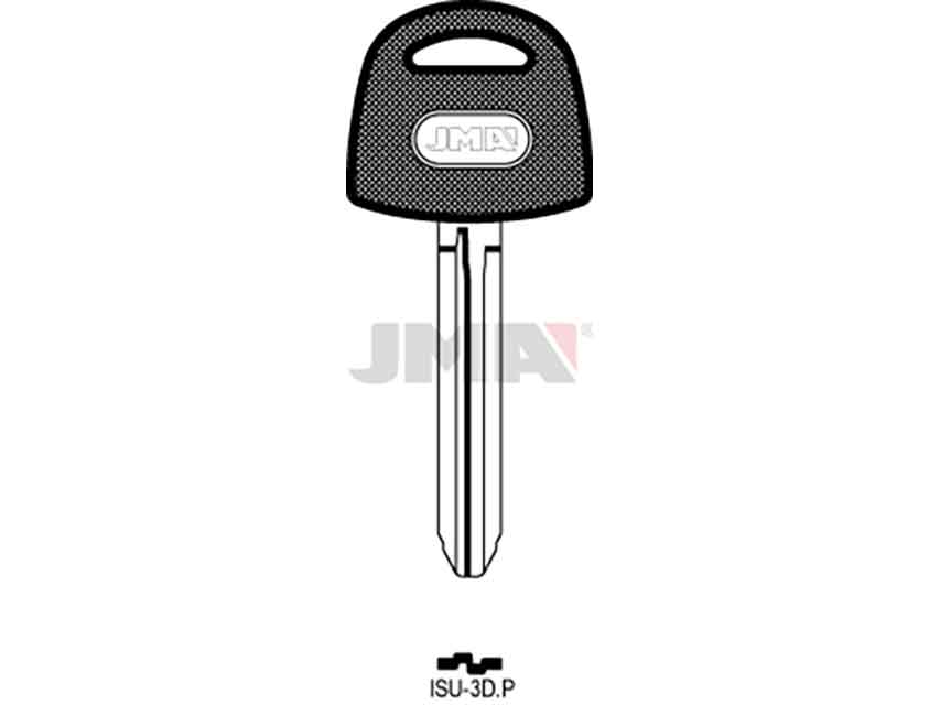 LLAVES C/PLAST. ISU-3DP  NEGRA