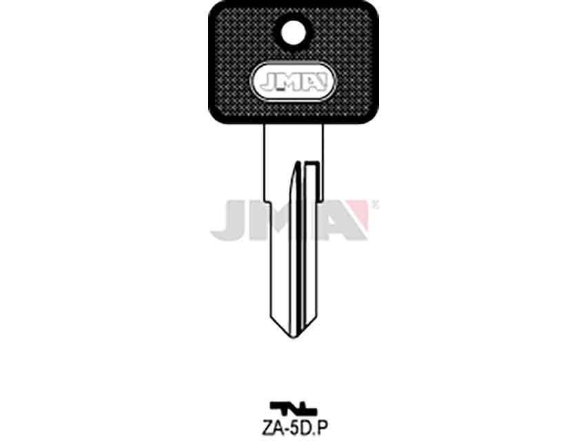 LLAVES C/PLAST. ZA-5DP NEGRA