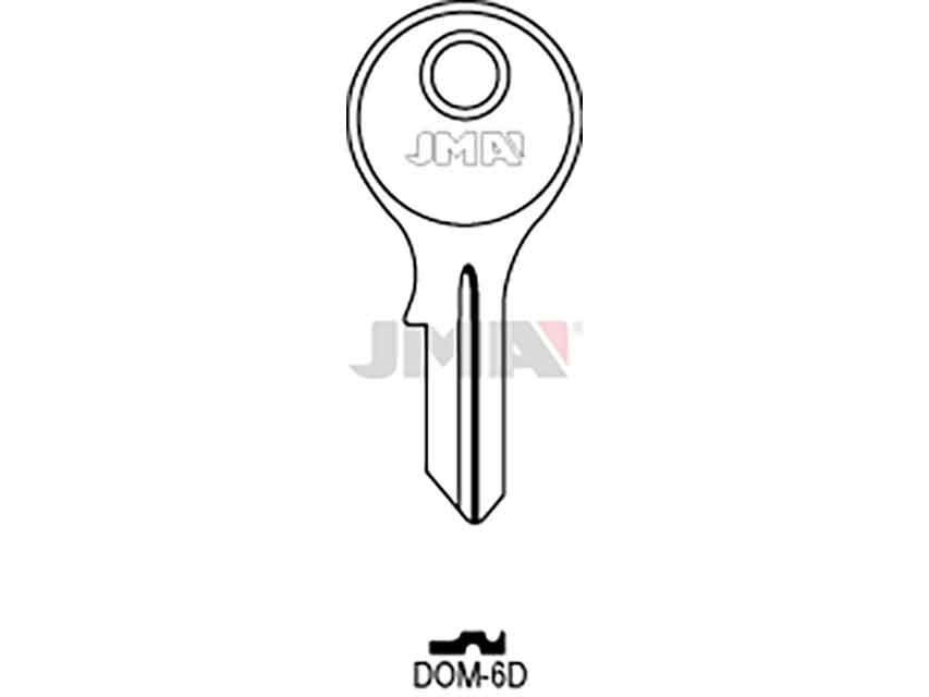 LLAVES ACERO-B DOM-6D