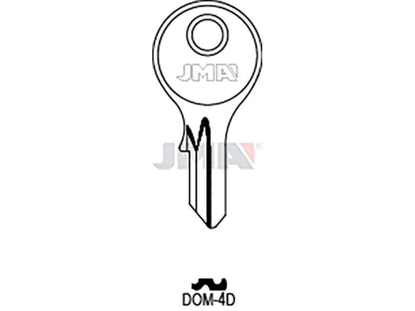 LLAVES ACERO-B DOM-4D