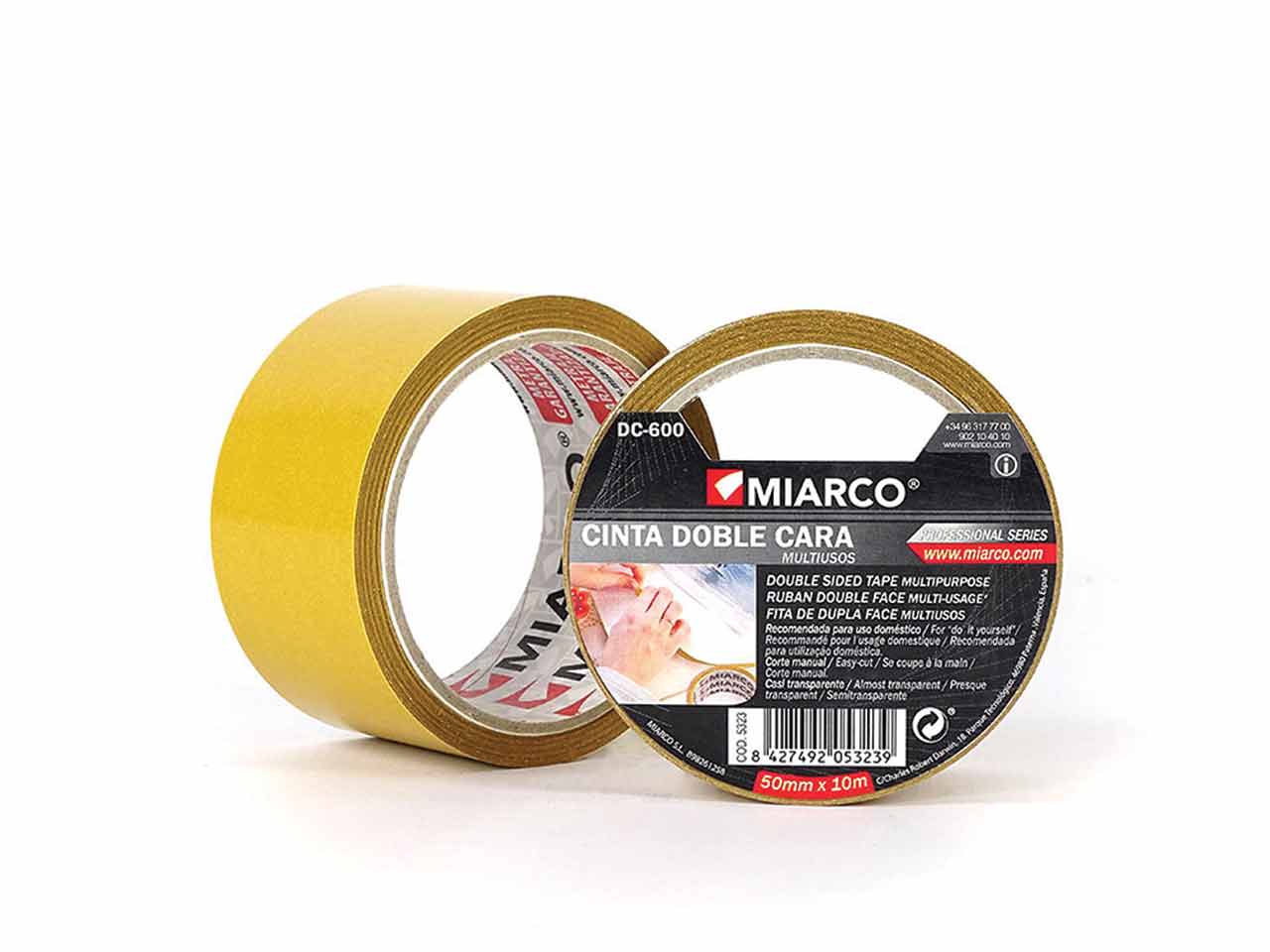 CINTA ADHESIVA DOBLE CARA MIARCO 10x50mm