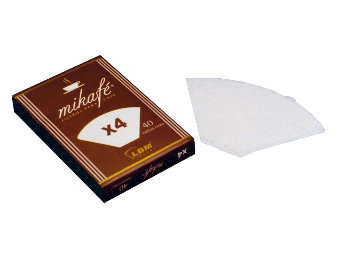 FILTRO CAFÉ PAPEL X4 40Uds