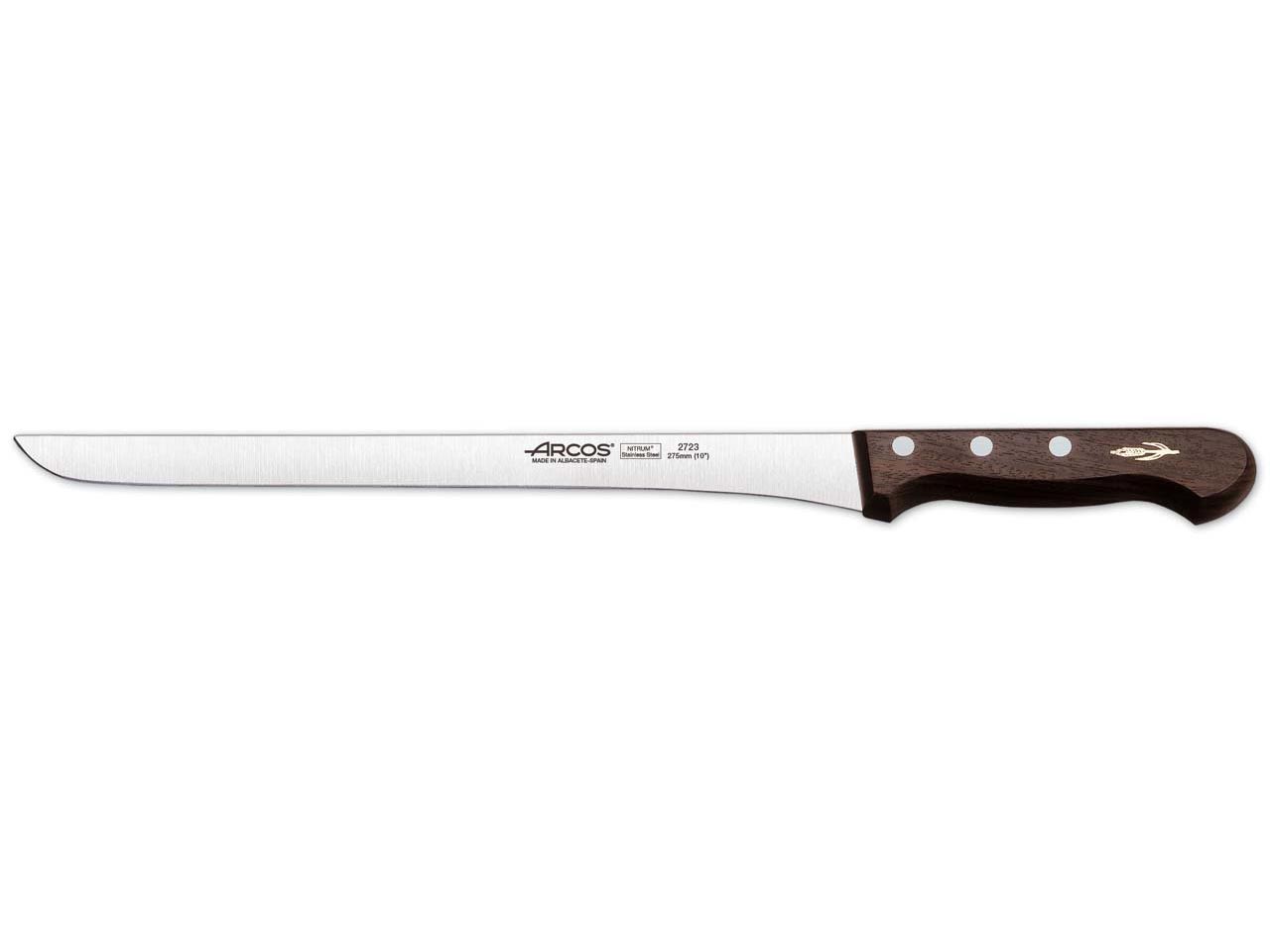 CUCHILLO JAMONERO MANGO MADERA PALISANDRO