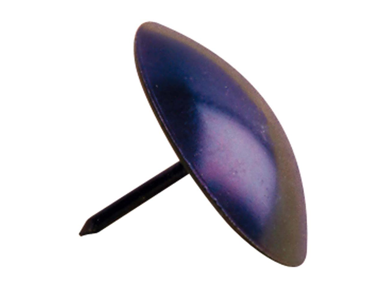 TACHON REDONDO LISO ACERO NEGRO