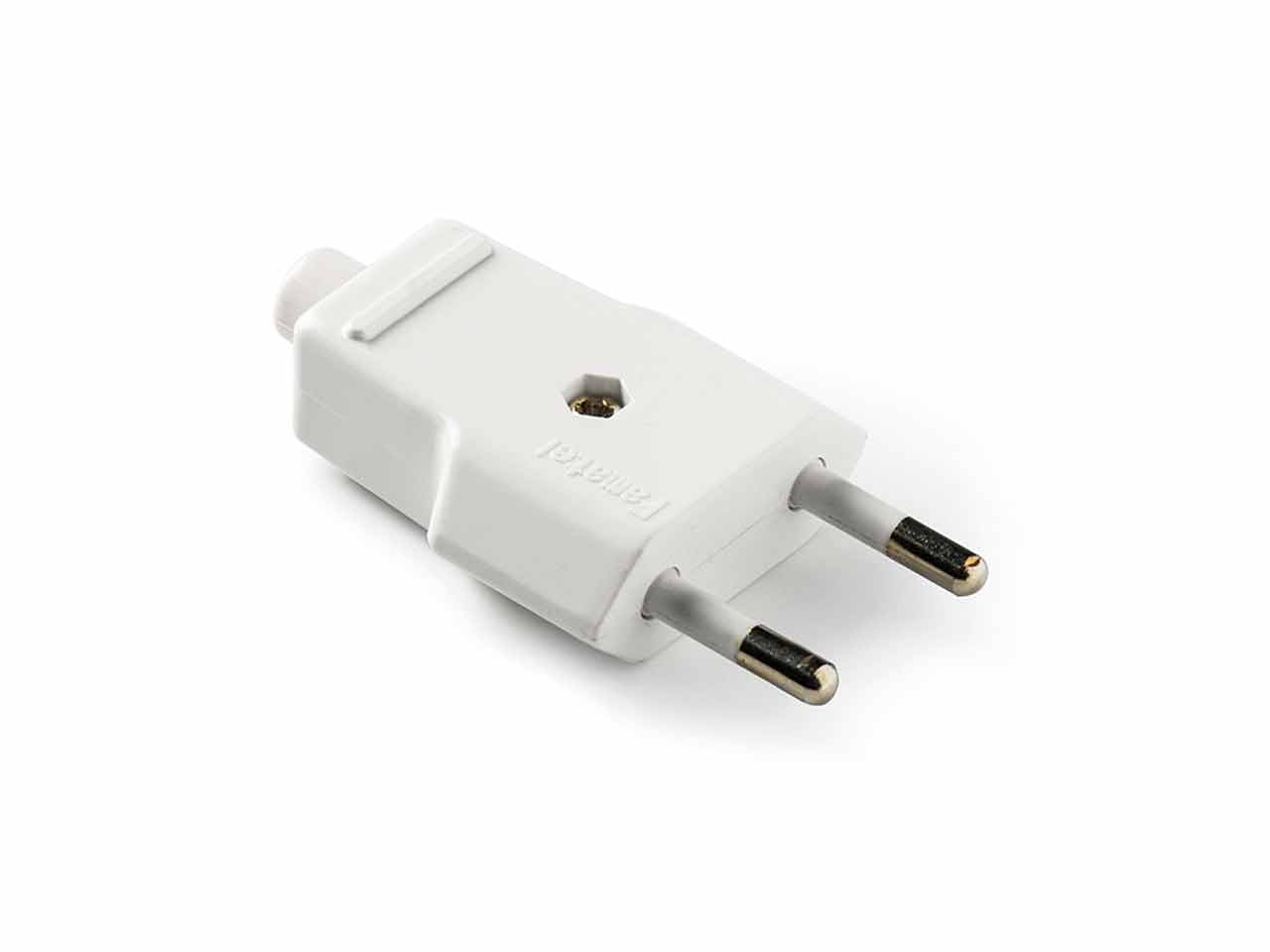 CLAVIJA FAMATEL BIPOLAR 10A-250V BLANCO