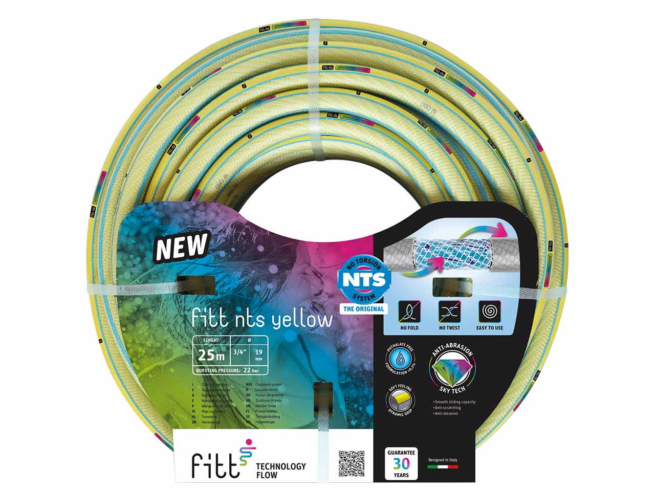 MANGUERA RIEGO AMARILLA WHITE PLUS - NO TORSIÓN